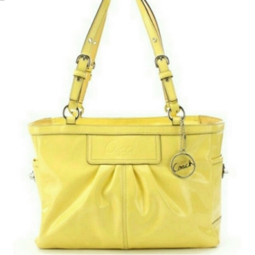COACH East West Gallery Patent Leather Tote - Picture 4 of 16